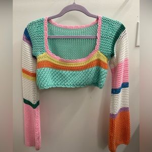 Colorful crop top